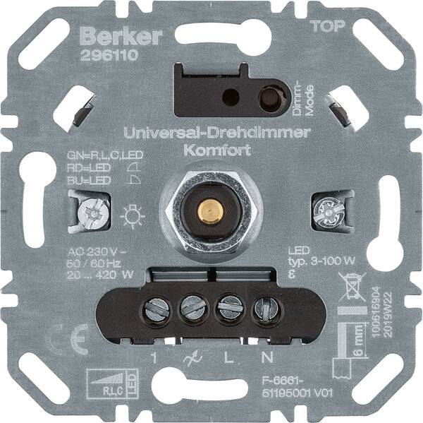 Berker Uni-Drehdimmer Komfort 296110-1
