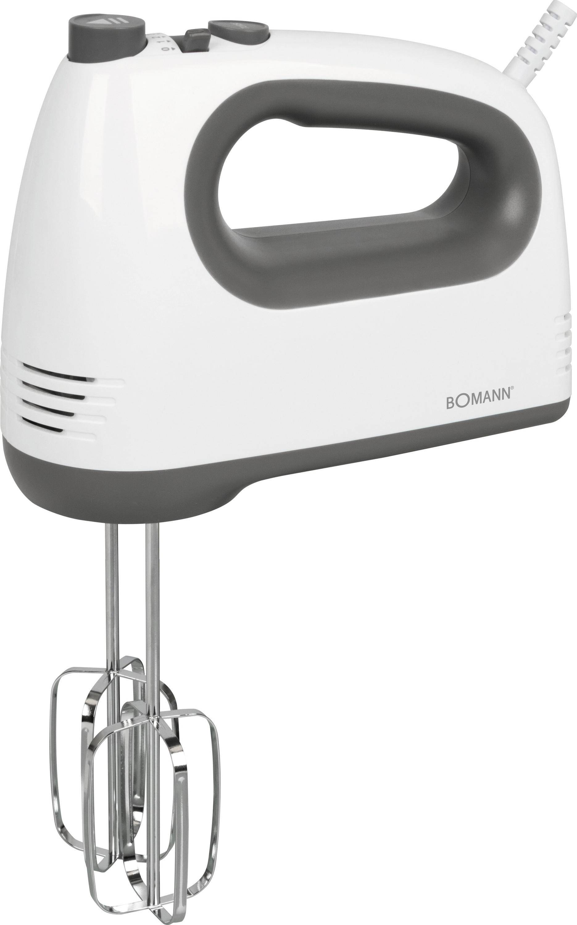 Bomann HM 6054 CB - Handmixer - 400 W - Weiß/Grau-2