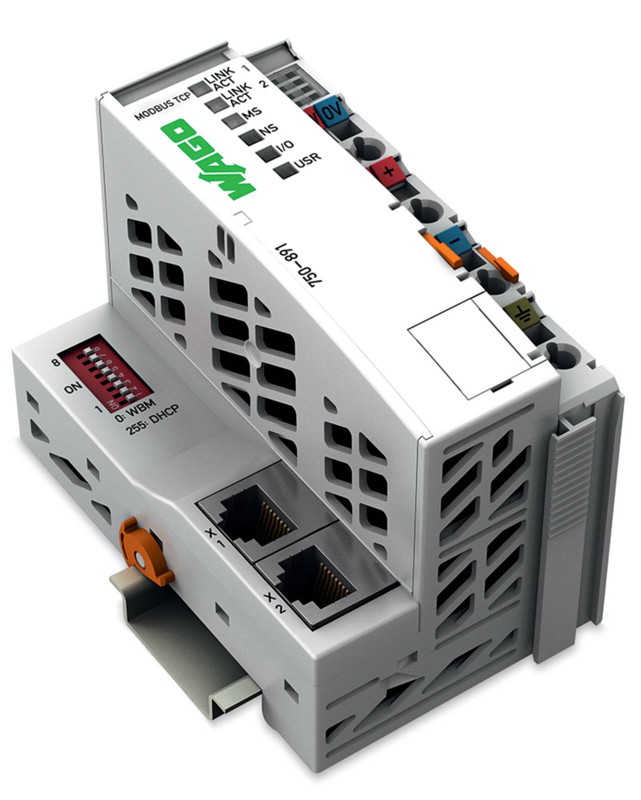 Wago Controller Modbus TCP;4. Generation;2 x ETHERNET;lichtgrau - 750-891 - 1 Stück-3