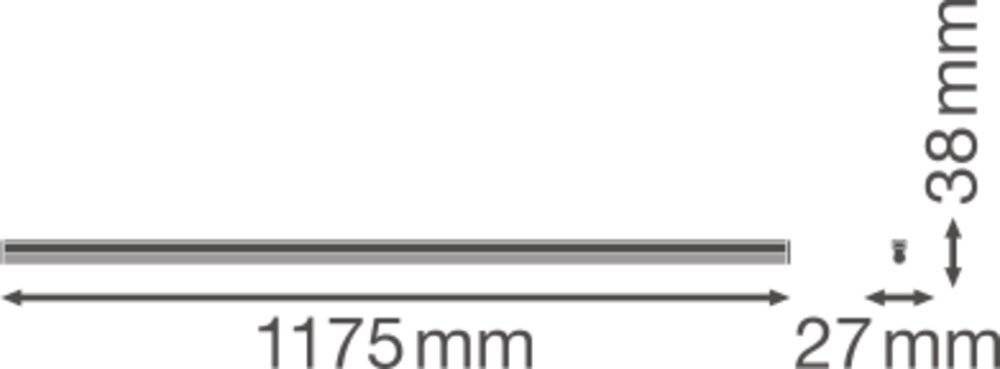 Symbolbild für LEDVANCE LINEAR COMPACT BATTEN LED-Lichtleiste LED LED fest eingebaut 20 W Warmweiß Weiß