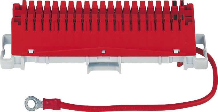 79101-516 00 LSA-PLUS® Anschlussleiste Baureihe 2 Erdungsleiste 38 Adern Rot Inhalt: 1 St.-1