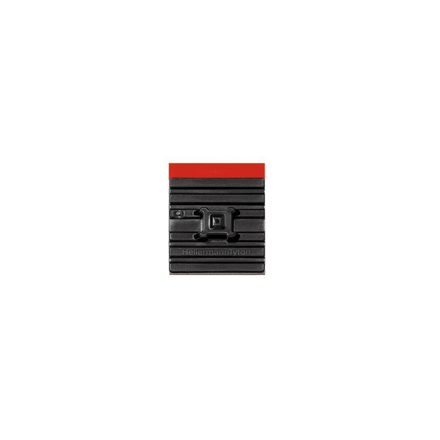HellermannTyton Flexibler Klebesockel schwarz 28x28mm FMB4APT-A-PA66HS-BK 28 mm, 6,29999999 mm-1