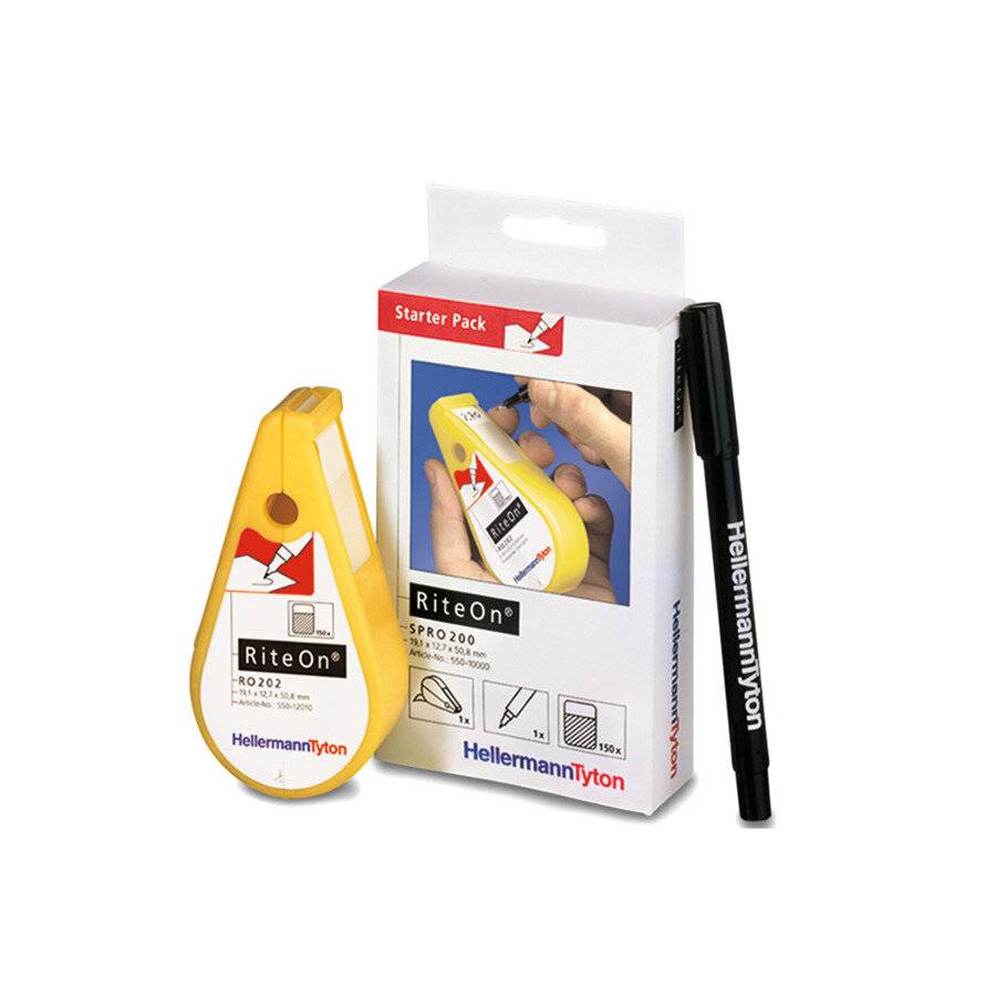 HellermannTyton Etikett SPRO200-1401-WH RiteOn-1