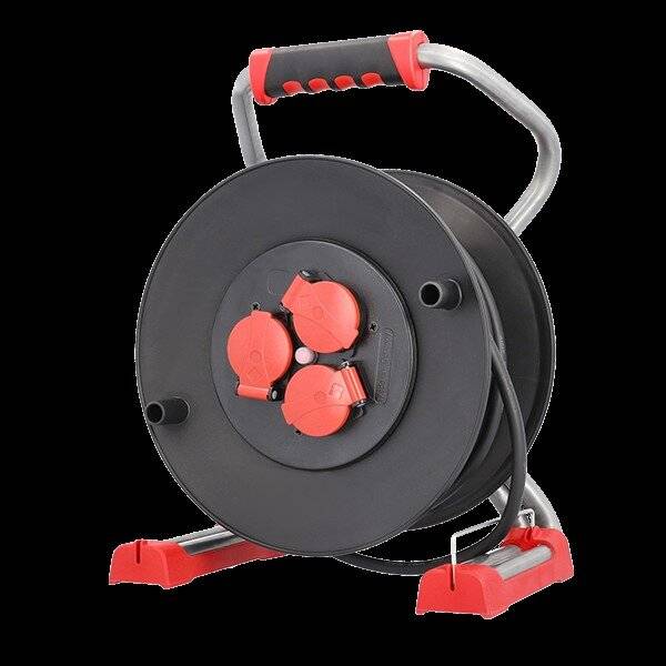 BACHMANN Profi-Kabeltrommel 3xCEE7/3 H07RN-F 3G1,5mm² 25,0m CEE7/7-3
