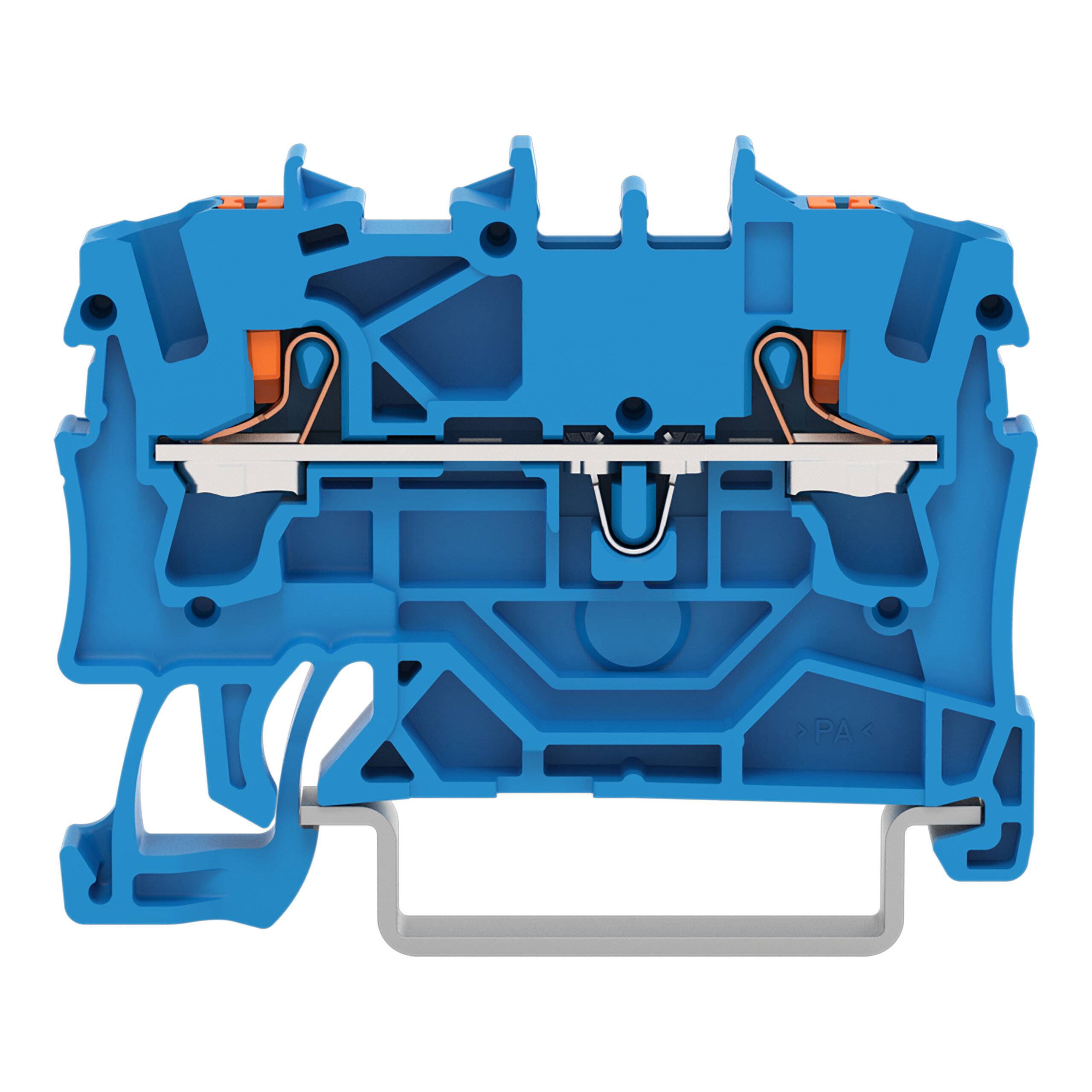 WAGO GmbH & Co. KG 2-Leiter-Durchgangsklemme 2,5qmm, blau 2202-1204-3