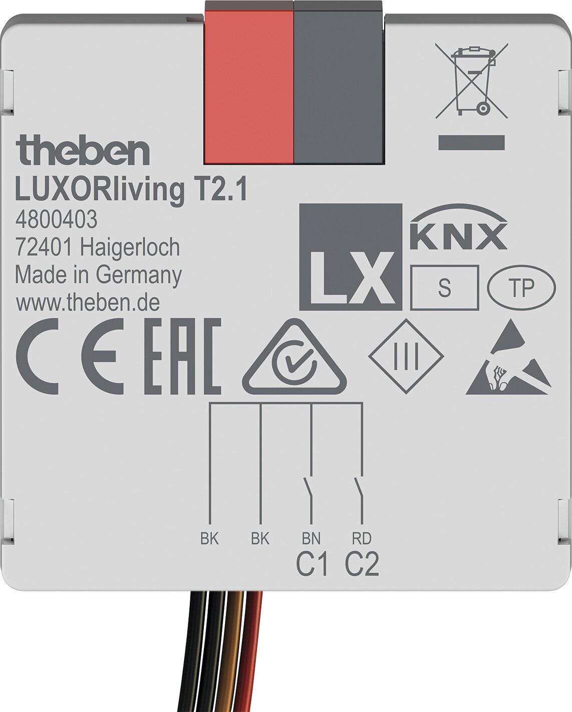 Theben Tasterschnittstelle LUXORliving T2.1-1