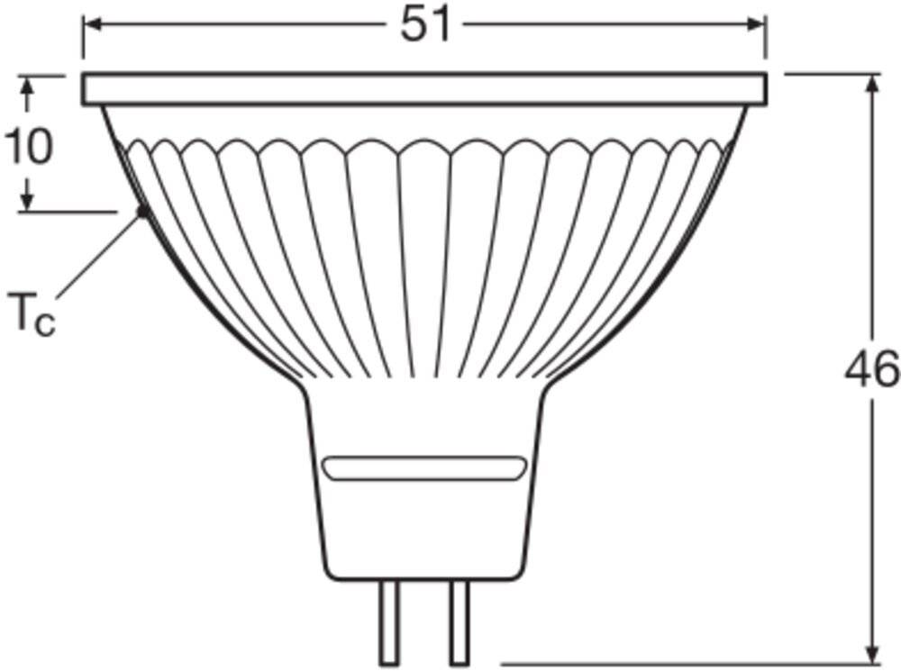 Preisbild für Ledvance LED-Reflektorlampe MR16 GU5,3, 930, dim 36Gr LEDMR1635365.3W930S 12 V, 520 mA, 5,3 W