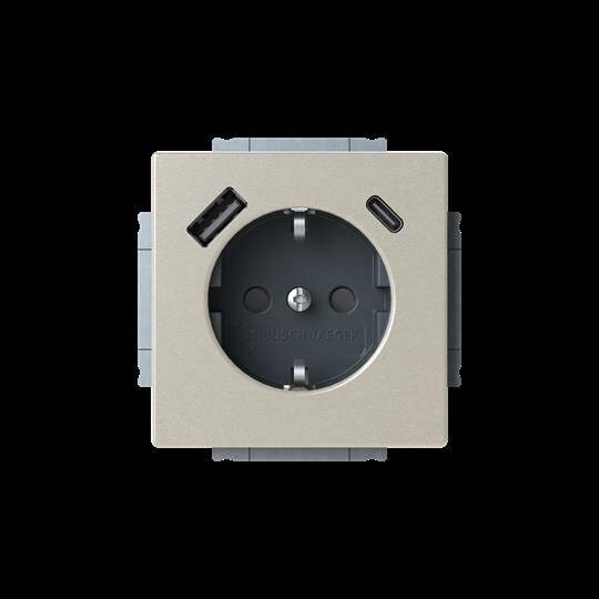 USB-Steckdose SCHUKO 20 EUCB2USBAC-866 A+C-1