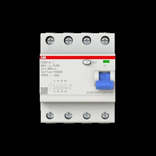 ABB 2CSF204123R1400 F204 A-40/0,03-L FI-Schutzschalter A 4polig 40 A 0.03 A 400 V-2