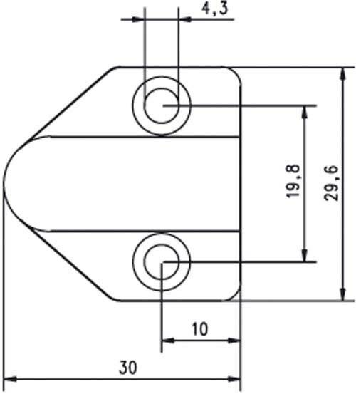 Assa Abloy effeff Kabelübergang f. Türrahmen 10-2