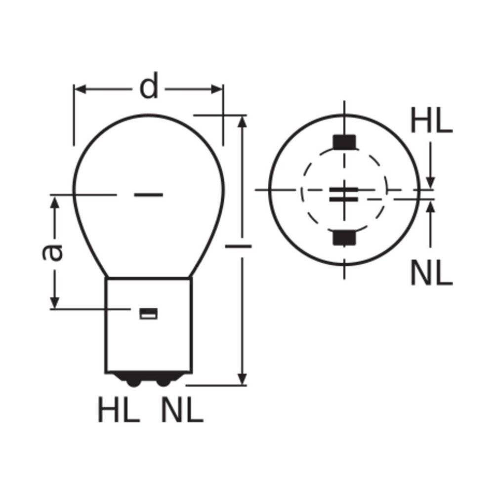Preisbild für OSRAM LAMPE Zweiwendel-Überdrucklampe SIG 1210