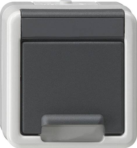 Gira Steckdose KD 441430 grau Kunststoff 250 V-1