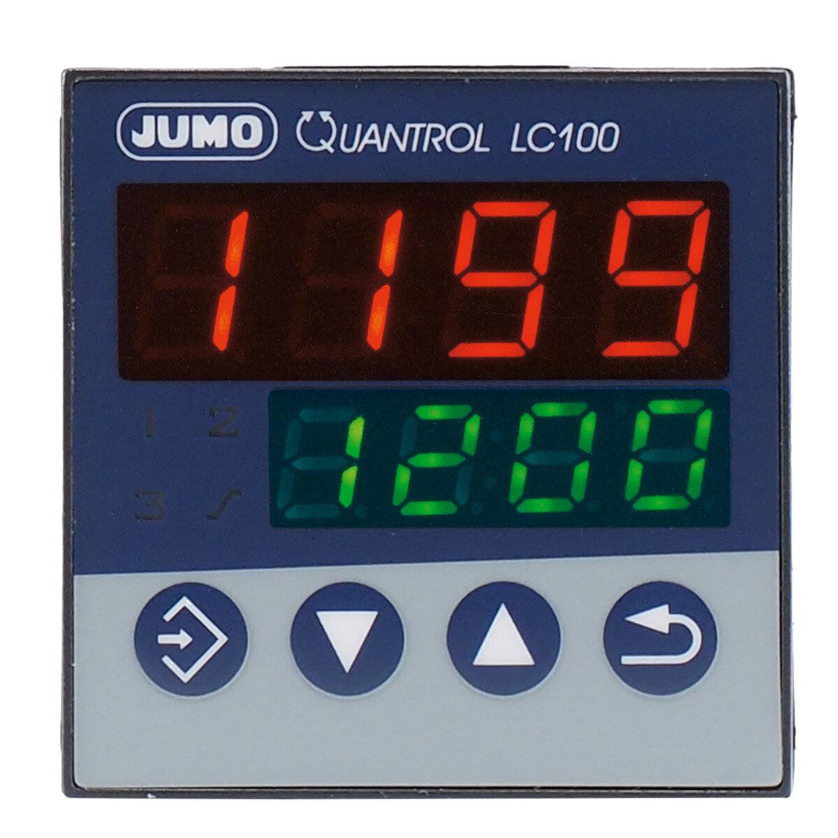 Jumo 601595 Temperaturregler L, J, T, K, E, N, S, R, Pt100, Pt1000, KTY Relais 3 A, RS 485 (B x H) 48 mm x 48 mm-2