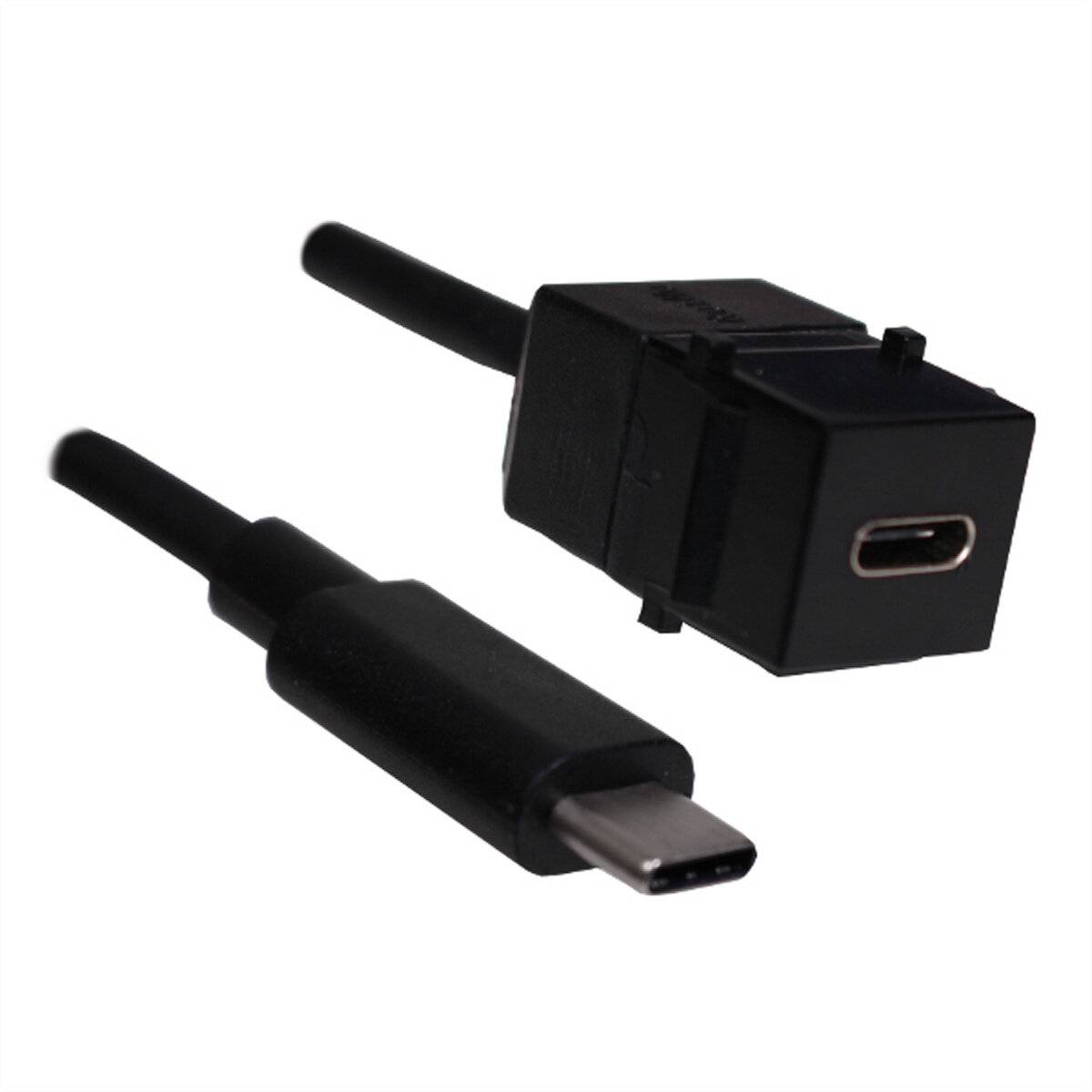 BACHMANN Keystone USB 3.1 Kupplung Typ C, Buchse/Stecker, 0,5 m-2