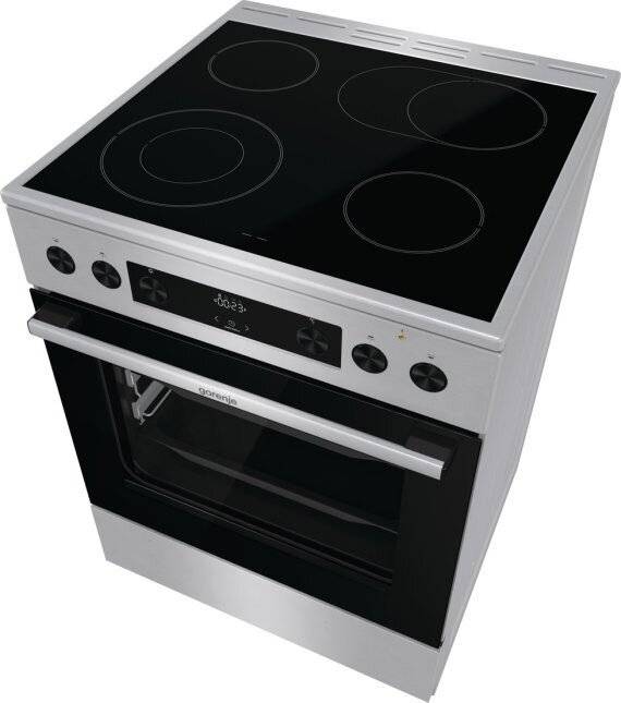 740939 Gorenje GECS6C70XPA Edelstahl Standherd mit Glaskeramik Kochfeld 60cm-2