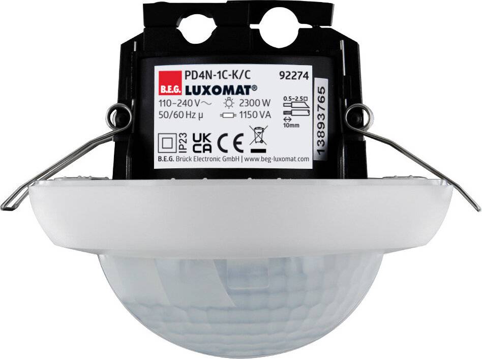 B.E.G. BRÜCK - Präsenzmelder PD4 PD4-1C-K-DE ws 92274-4