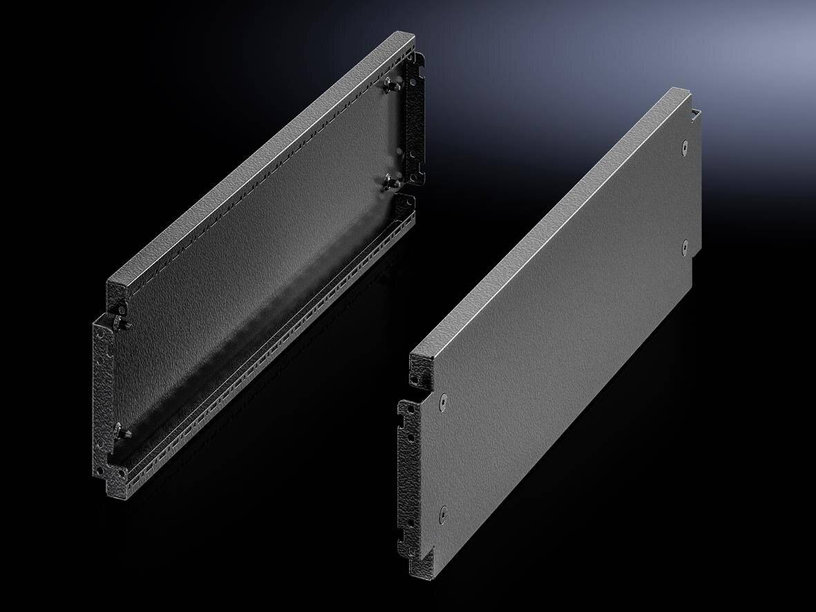 Rittal 8640.043 Sockelabdeckung Schwarz Stahl VX-1