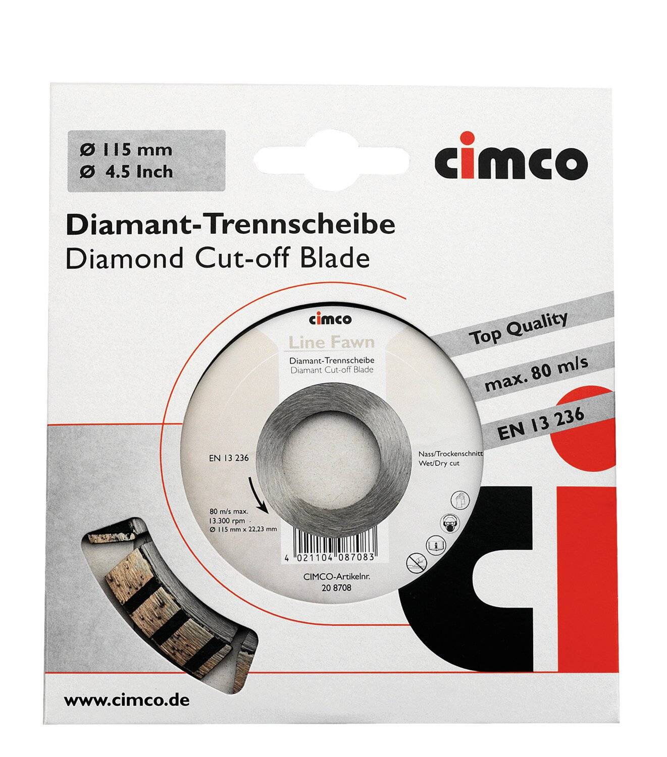 Cimco Werkzeuge Diamanttrennscheibe 208716-2