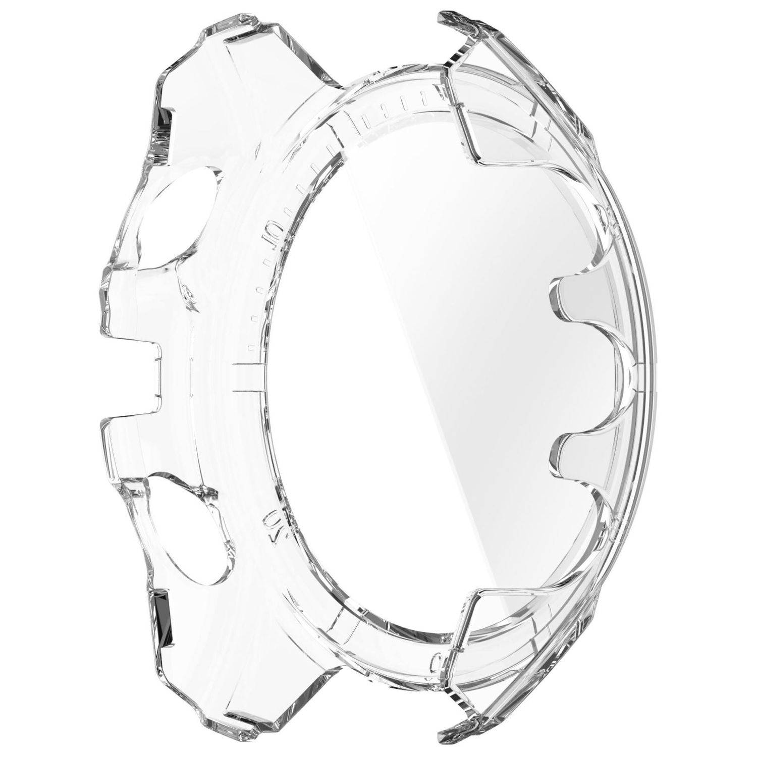 Für Garmin Tactix 8 Solar 51mm Kunststoff Schutz Hülle + 9H Glas Transparent-4