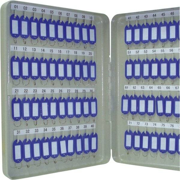 Schlüsselschrank Pearl grey - 80 Haken Zylinderschloss.