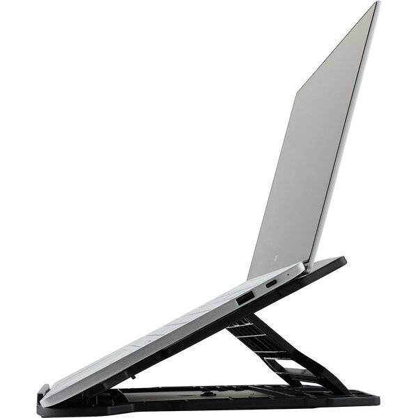 Laptophalter drehbar Kunststoff schwarz.-1