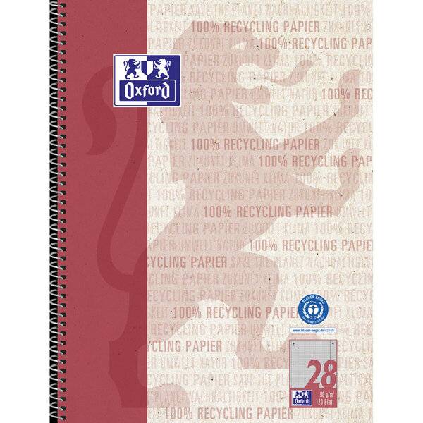 Collegeblock LIN 22 - A5+ 90 g/qm kariert 80 Blatt Rand links.-0