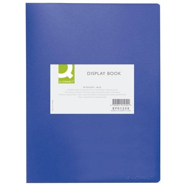 Sichtbuch - 40 Hüllen Einband PP 450 mym blau.