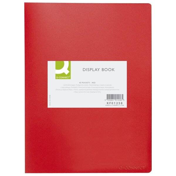 Sichtbuch - 40 Hüllen Einband PP 450 mym rot.