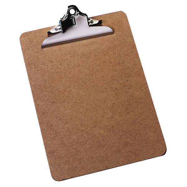 Klemmbrett - A4 hoch Holz braun.