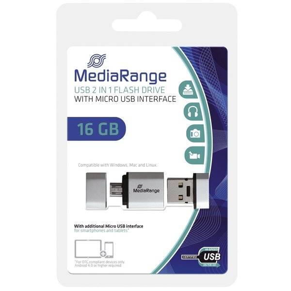 USB Mobile 2 in 1 OTG USB-Stick 16GB.