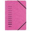 Gummizugmappe - A4 150 Blatt Presssan dunkelrosa.