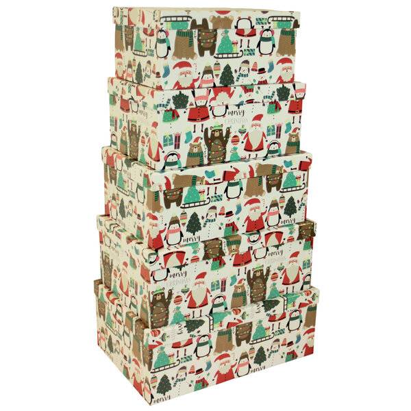 Weihn. Geschenkkarton Kinder - 5-tlg..