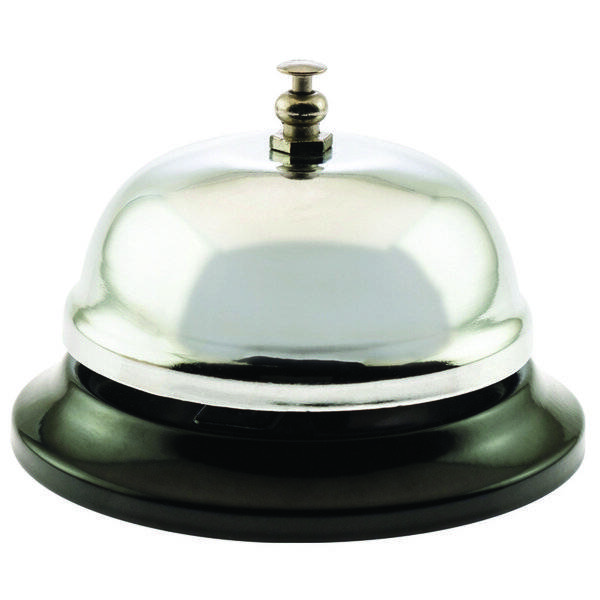 Rezeptionsglocke Ø 85mm silber.-0