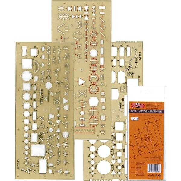 Schablone Elektro - 3er Set.-0