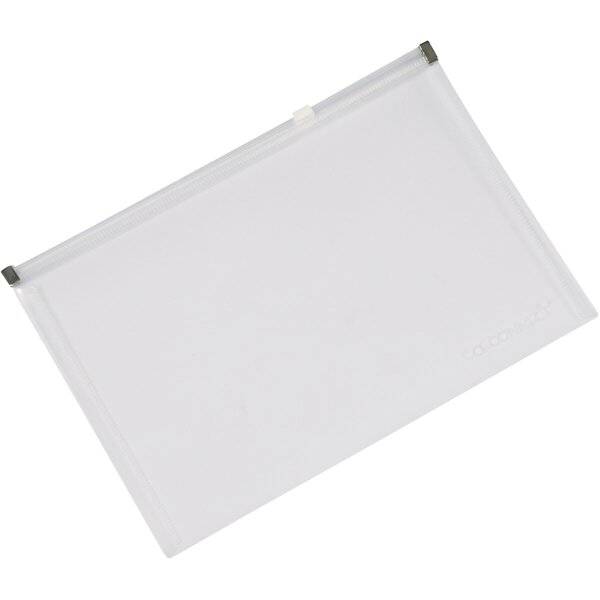 Reißverschlusstasche A5 transparent.