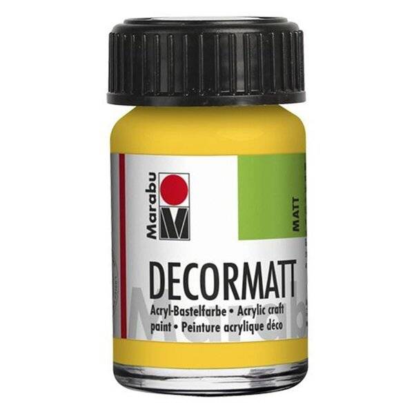 Decormatt Acryl - Mittelgelb 021 15 ml.-0