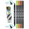 Faserschreiber Calli.Brush Twin - 5 Stück Duo fresh.