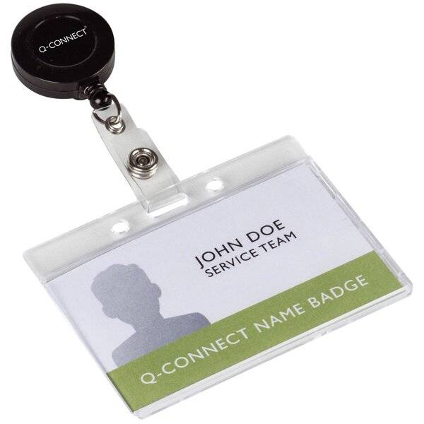 Ausweishülle mit Clip - 85 x 54 mm Hartplastik transparent 10 Stück.-1