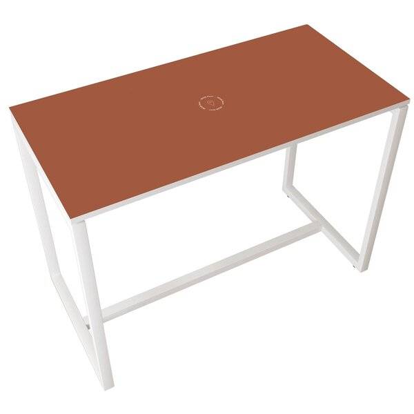 Stehtisch EasyDesk - 150 x 110 x 75 cm weiß/rot.-0