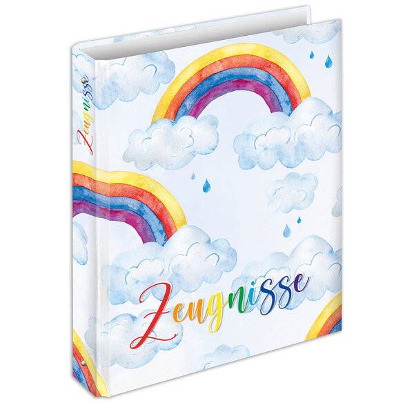 Zeugnisringbuch Rainbow - A4 4 Ring-Mechanik.-0