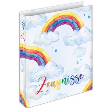 Zeugnisringbuch Rainbow - A4 4 Ring-Mechanik.