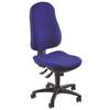 Bürodrehstuhl Support SY ohne Armlehnen - royalblau Sicherheitsdoppelrollen für.