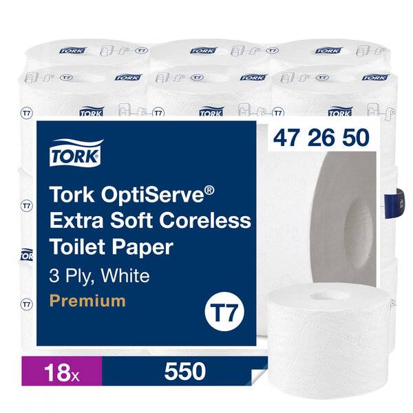 TORK - Toilettenpapier T7-System Hülsenloses 3-lag T7 472650 Anzahl der-1