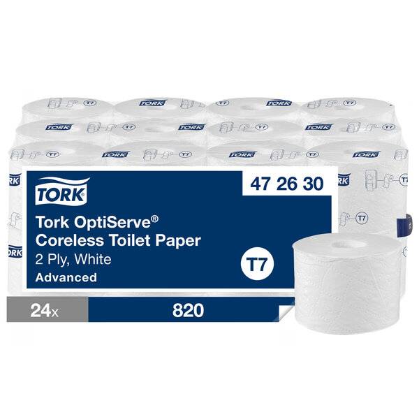 Toilettenpapier 2-lagig 24 Rollen weiß Sys. T7 Advanced.-1
