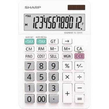 Sharp Display Solutions Sharp Tischrechner EL-334W weiß SH-EL334W