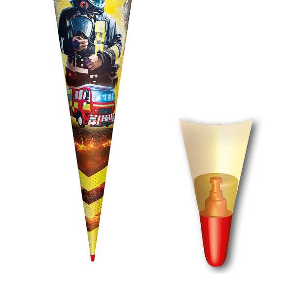 Schultüte Feuerwehrmann - rund 70 cm.-1
