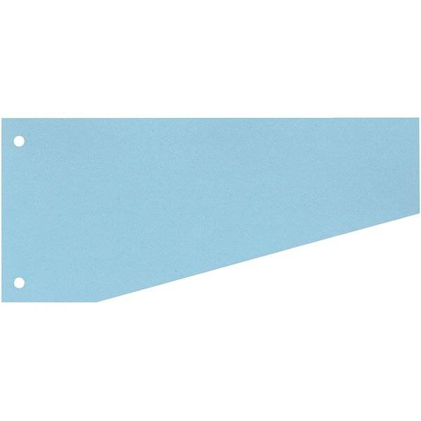 Trennstreifen Trapez - 190 g/qm Karton blau 100 Stück.
