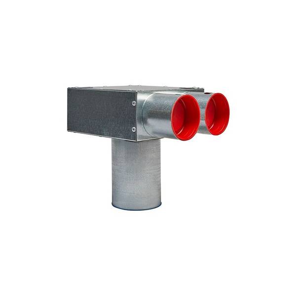 Meltem Deckenkasten M-WRG-II DK, DN 100 2x75mm, inkl. 2x Flexrohr-Dichtring 75