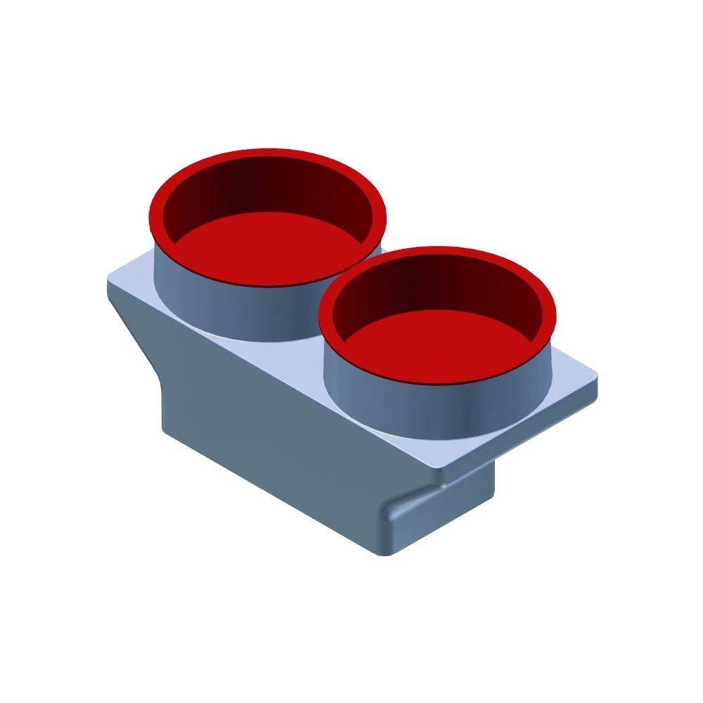 Meltem Flexrohradapter M-WRG-FRA75, für 2x Flexrohr 75mm an Montageset U2-0