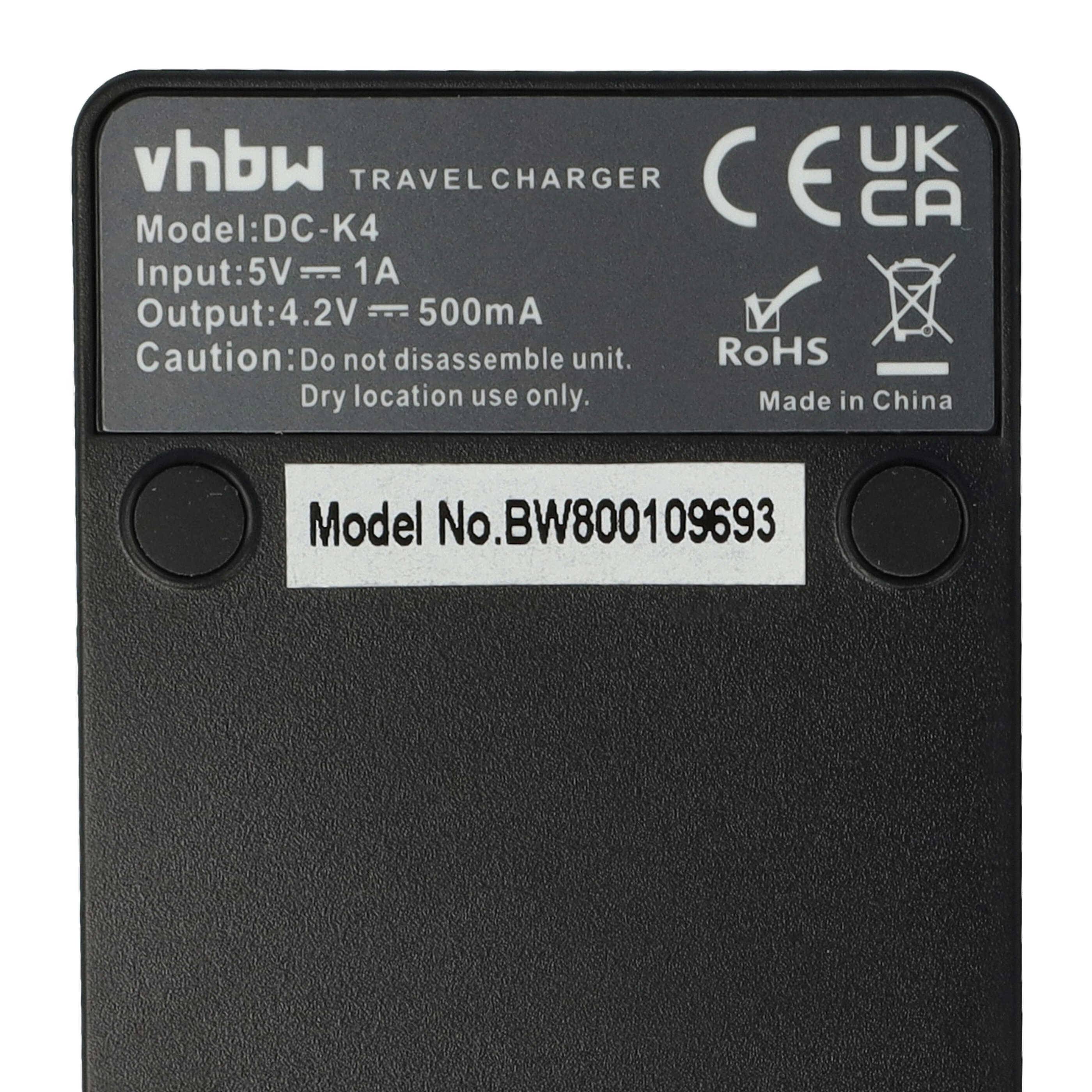 vhbw USB-C Ladegerät kompatibel mit Canon IXUS 285 HS | IXUS 285 HS A Kamera - Ladeschale + USB-C Kabel Ladeanzeige-3
